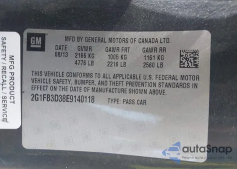 2014 Chevrolet Camaro Lt from USA, damaged, VIN 2G1FB3D38E9140118